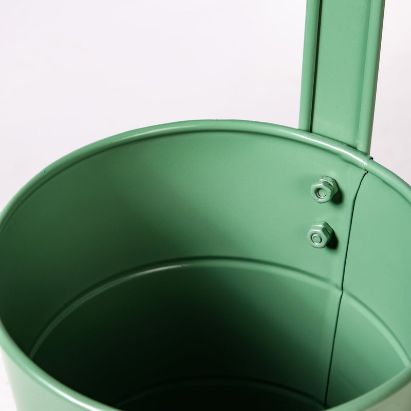 Garden Muse Hanging Flower Bucket Set Of 3 Sage Green