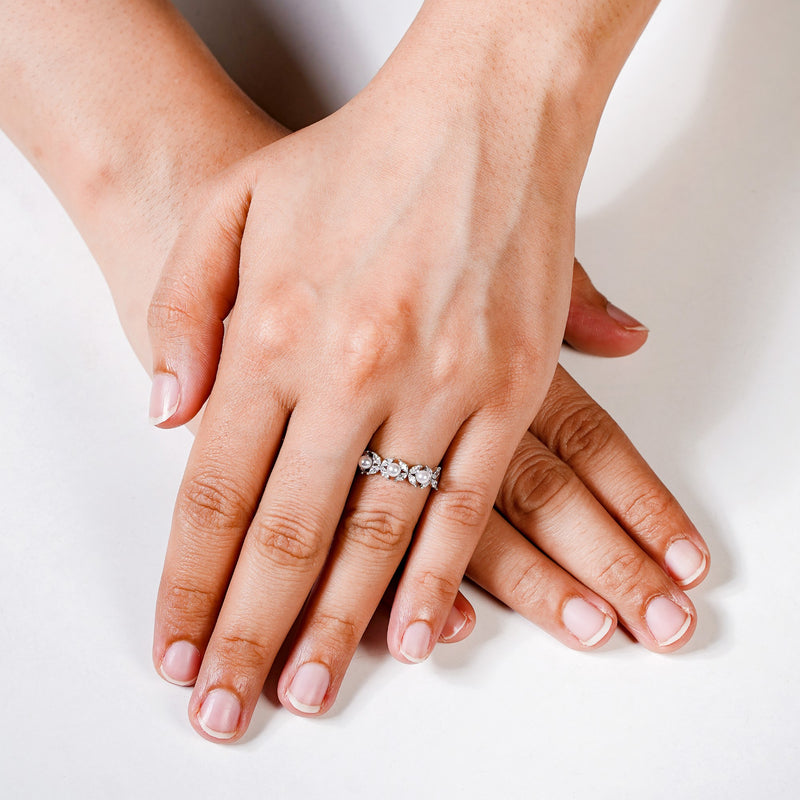 Garden Of Gems Silver Statement Ring