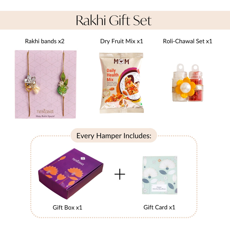 Garden of Love Rakhi Set Of 2