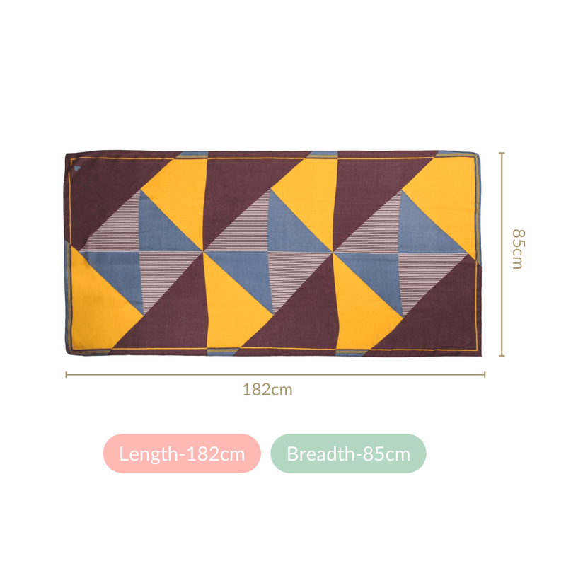 Geometric Super Soft Multicolour Scarf Stole