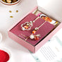 Peachy Beaded Rakhi Gift Box Set Of 6