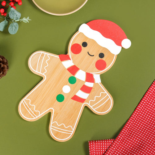 Gingerbread Man Serving Platter 30x22cm