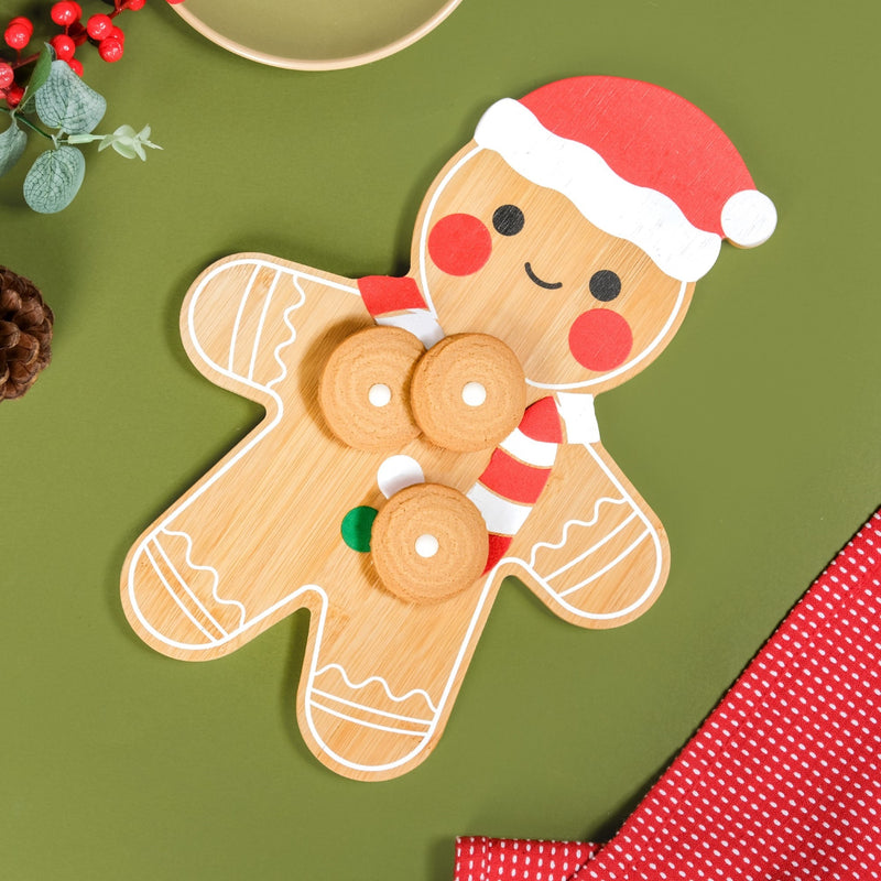 Gingerbread Man Serving Platter 30x22cm