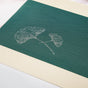 Ginkgo Deep Green Table Mat Set Of 6
