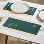 Ginkgo Deep Green Table Mat Set Of 6