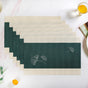 Ginkgo Deep Green Table Mat Set Of 6