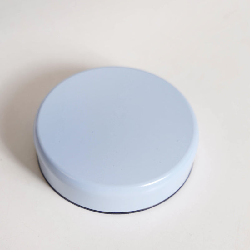 Glass Base Blue Metal Jar Set Of 4 600ml