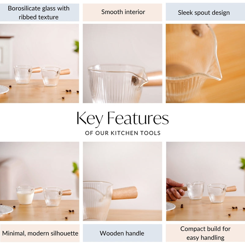 Glass Flavouring Saucer Set Of 2 120ml