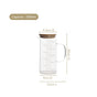 Glass Jug With Measuring Marks And Bamboo Lid 1000ml