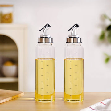 Glass Oil Bottle Set Of 2 500ml
