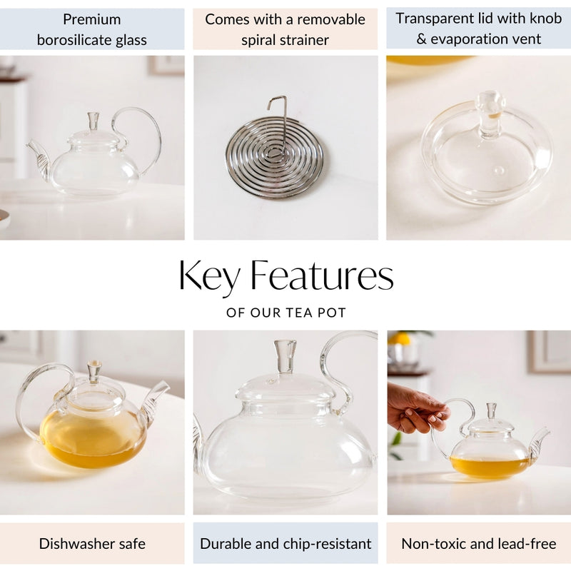 Glass Tea Kettle 600ml