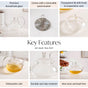 Glass Tea Kettle 600ml