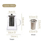 Glass Teapot With Strainer 850ml
