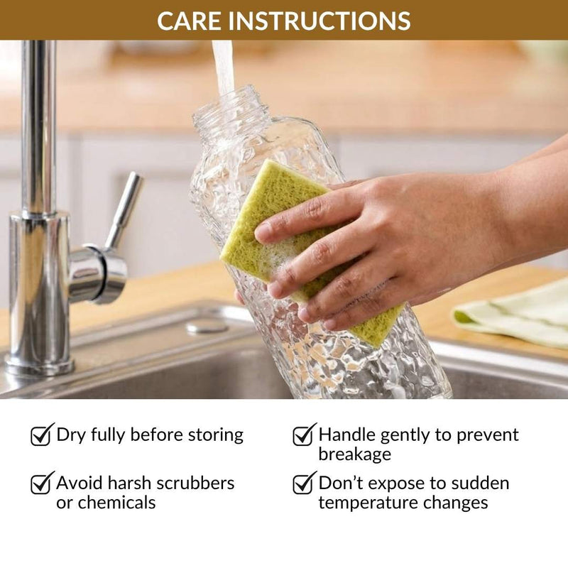 Glass Bottle Set Of 2 720ml