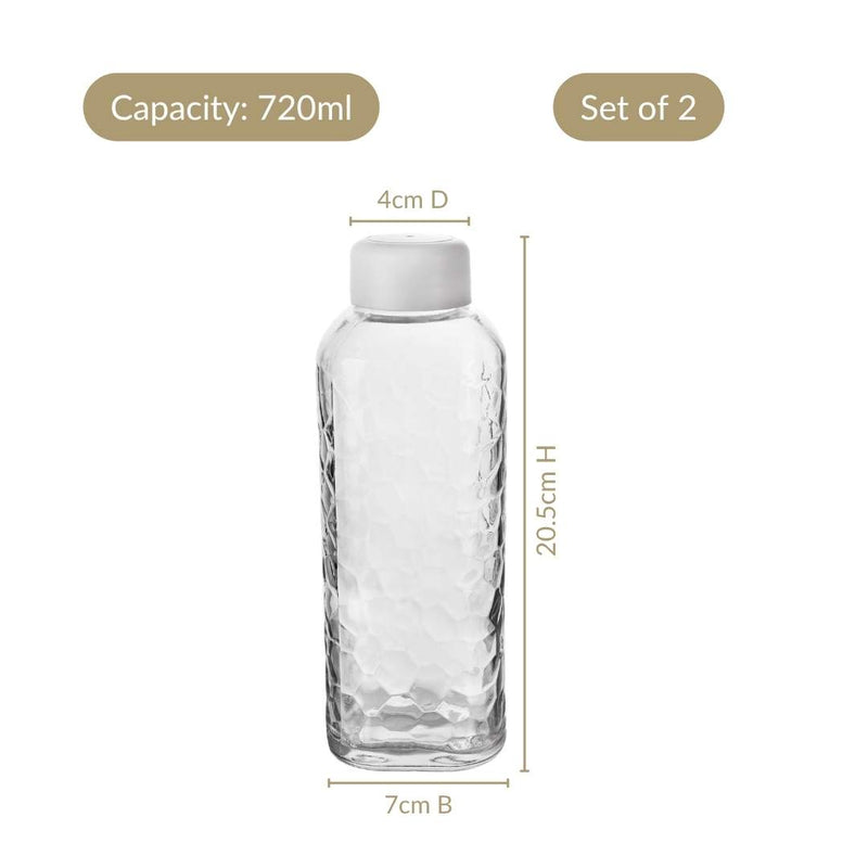 Glass Bottle Set Of 2 720ml