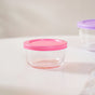 Set Of 4 Round Nested Transparent Glass Containers