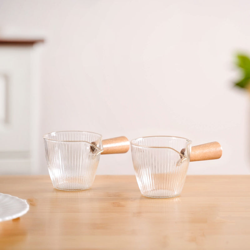 Glass Flavouring Saucer Set Of 2 120ml