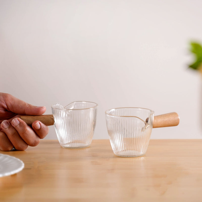 Glass Flavouring Saucer Set Of 2 120ml