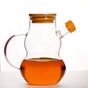 Clear Glass Oil Dispenser With Lid 500ml