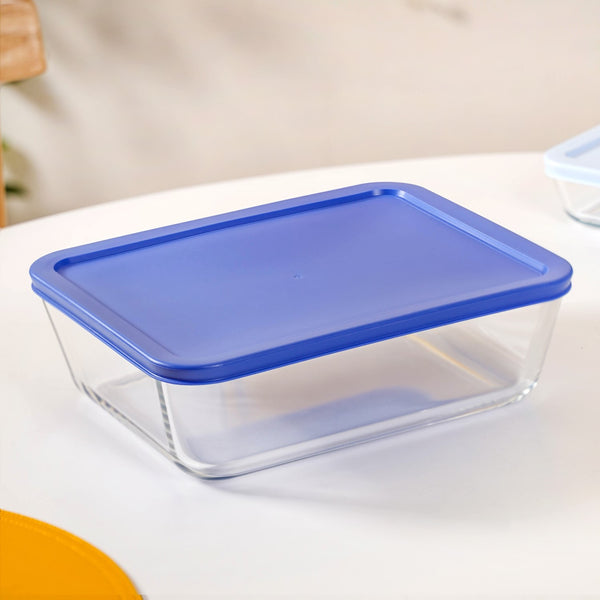 Set Of 3 Nested Design Glass Storage Containers