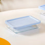 Set Of 3 Nested Design Glass Storage Containers