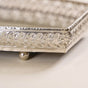 Luxury Mirror Tray Silver Set Of 3