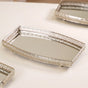 Luxury Mirror Tray Silver Set Of 3