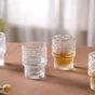 Set of 6 Floral Drinking Glass Tumblers