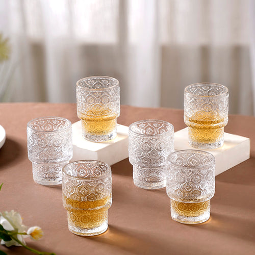 Rotating Glass Set Of 6 150ml Online - Premium Whiskey Glass | Nestasia