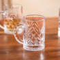 Engraved Glass Mugs Set Of 6 220ml