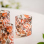 Orange Poppy Printed Glass Tumblers Set Of 4 230ml