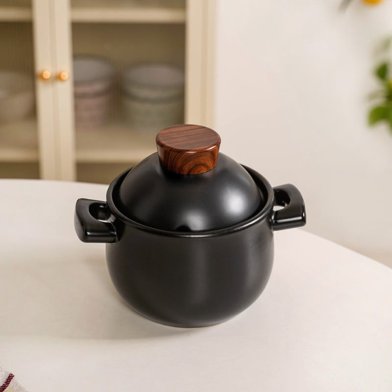 Glazed Chinese Style Cooking Pot 1400ml