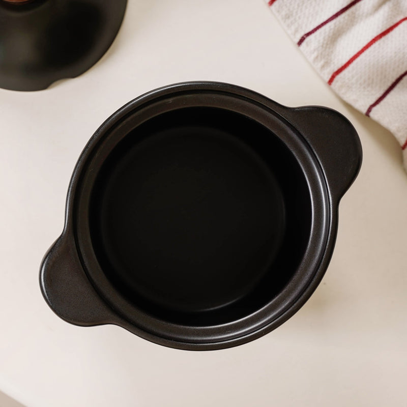 Glazed Chinese Style Cooking Pot 1400ml