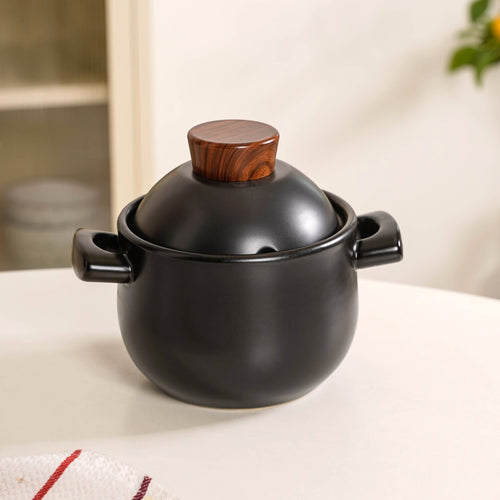 Glazed Chinese Style Cooking Pot 1400ml