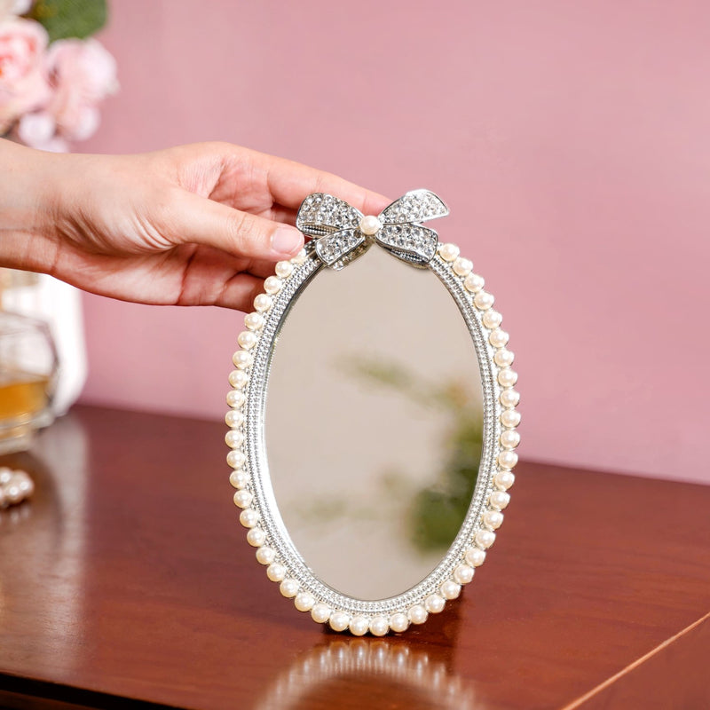 Glittery Bow Mirror Small 4x6