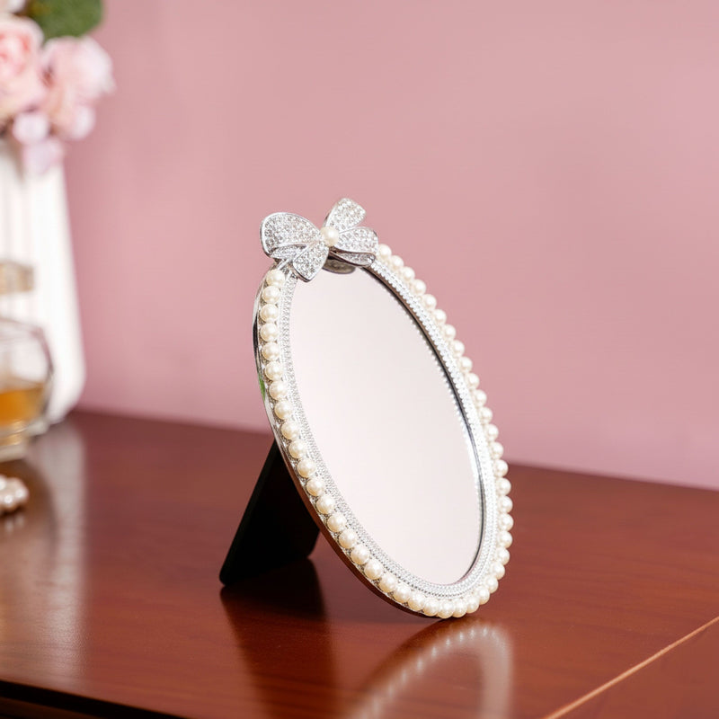 Glittery Bow Mirror Small 4x6"