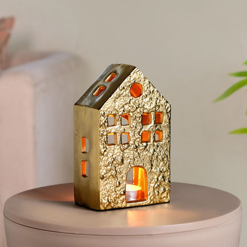 Glowhouse Gold Tealight Holder