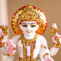 Goddess Laxmi On Lotus Idol 17x12cm