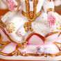 Goddess Laxmi On Lotus Idol 17x12cm