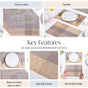Gold And Brown Mat Set Of 6