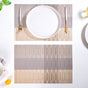 Gold And Brown Mat Set Of 6