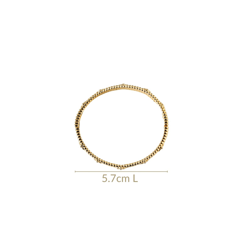 Gold Bloom Metal Bangle