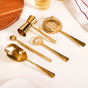 Gold Hammered Texture Bar Tool Set Of 7