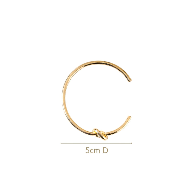 Gold Knot Cuffed Bracelet