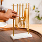 Gold Luxury Stainless Steel Bar Tool Set Of 4 With Stand