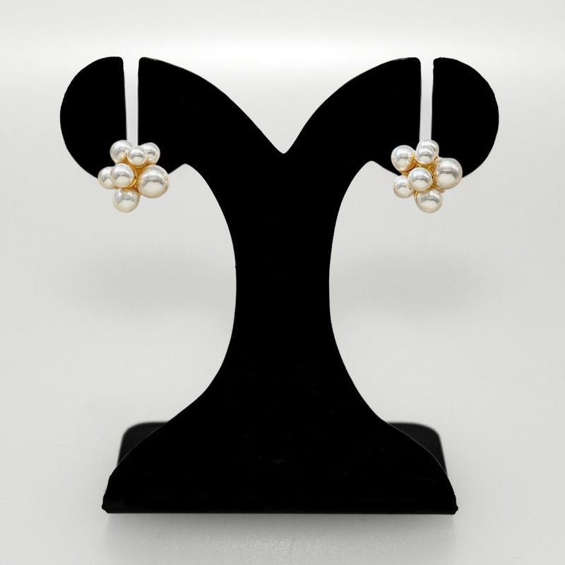 Gold Radiance Cluster Earrings
