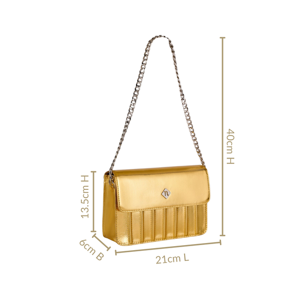 Gold Sheen Shoulder Bag