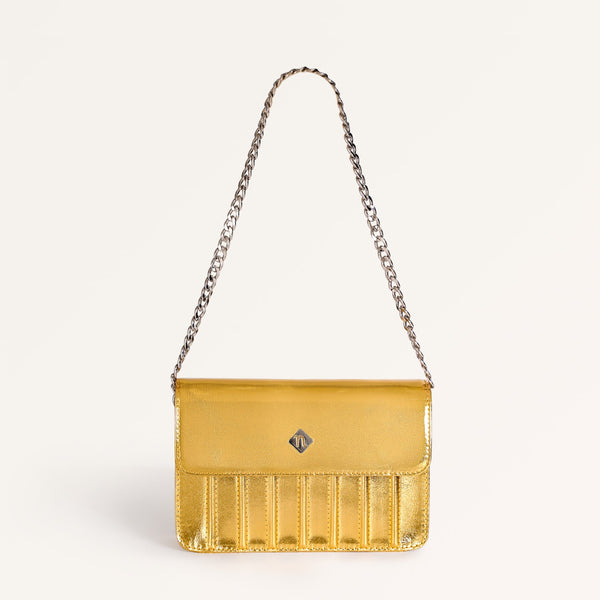 Gold Sheen Shoulder Bag