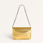 Gold Sheen Chain Strap Shoulder Bag