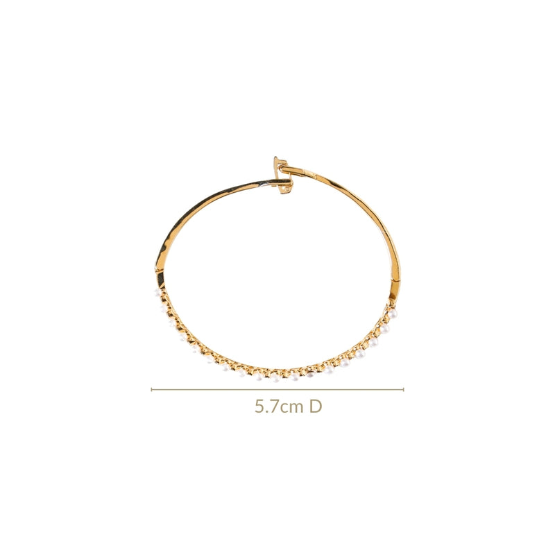 Gold Shimmer Folding Clasp Bracelet